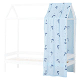 Hoppekids Ole Lukoie Bed Curtain for House Bed, Blue