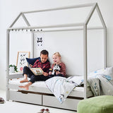 Hoppekids ECO Comfort House Bed, Pine, 70x160 cm