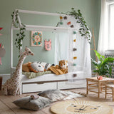 Hoppekids ECO Comfort House Bed, Pine, 70x160 cm