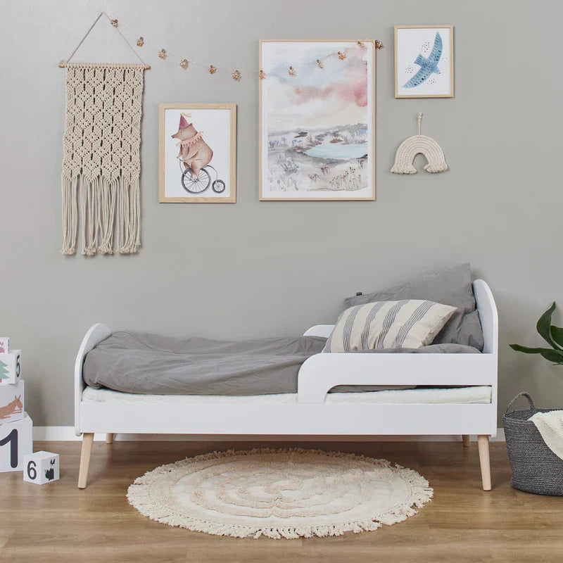 Hoppekids Blend Toddler Bed, White, MDF, 70x160 cm