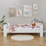 Hoppekids SFK Toddler Bed, White, MDF, 90x200 cm