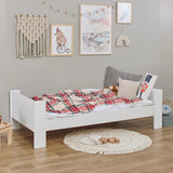 Hoppekids SFK Toddler Bed, White, MDF, 90x200 cm