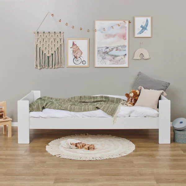 Hoppekids SFK Toddler Bed, White, MDF, 90x200 cm