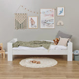 Hoppekids SFK Toddler Bed, White, MDF, 90x200 cm