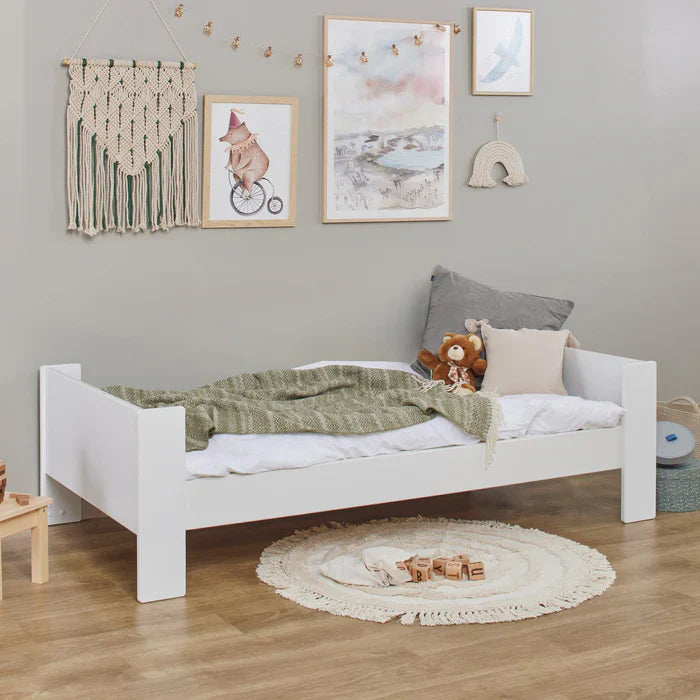 Hoppekids SFK Toddler Bed, White, MDF, 90x200 cm