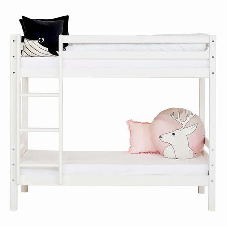 Hoppekids ECO Dream Bunk Bed (non-detachable), White, Pine, 70x160 cm