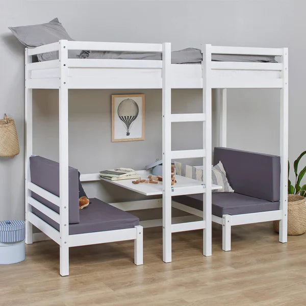 Hoppekids ECO Dream JUMBO Bunk Bed, White, Pine, 90x200 cm