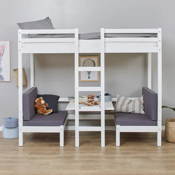 Hoppekids ECO Dream JUMBO Bunk Bed, White, Pine, 90x200 cm