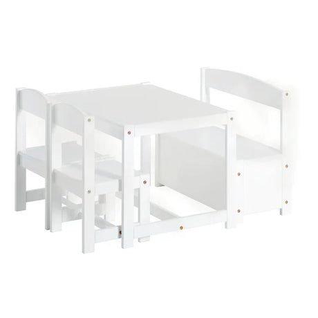 Hoppekids MATHILDE Children's Set with Storage, White, Pine
