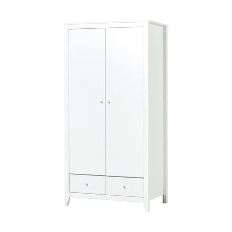 Hoppekids wardrobe with 2 doors and 2 drawers, White, Pine