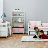 Hoppekids PETER Bookshelf with 3 shelves, White, MDF