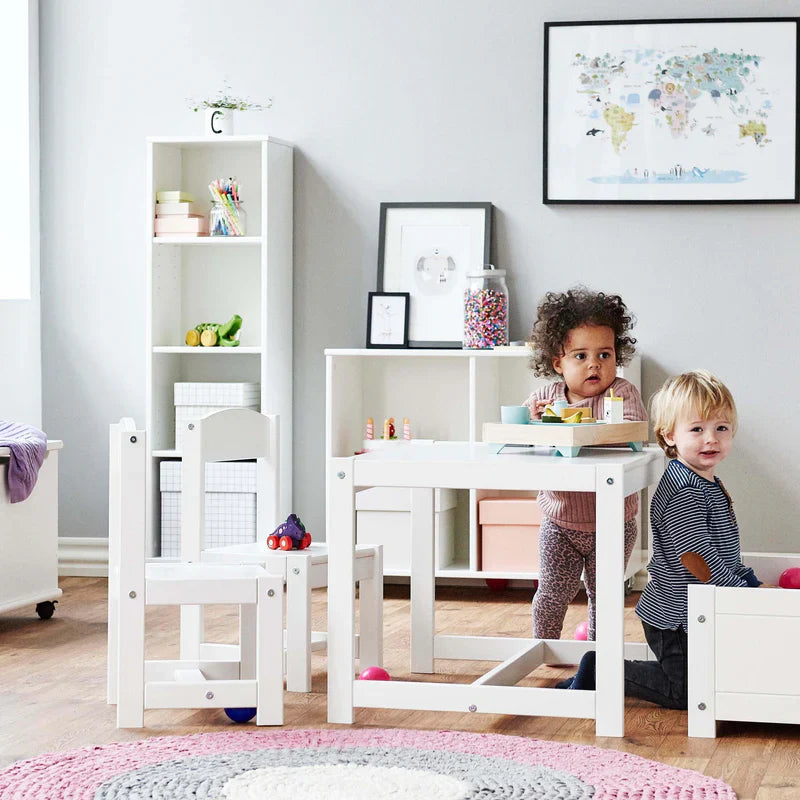 Hoppekids MARIE Bookshelf with 3 shelves, White, Pine