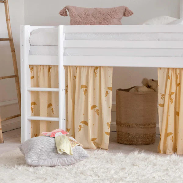 Hoppekids ECO Dream Mid Sleeeper Bed, White, Pine, 70x160 cm