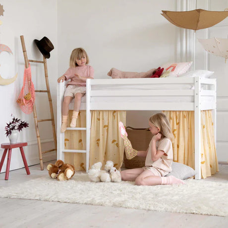 Hoppekids ECO Dream Mid Sleeeper Bed, White, Pine, 70x160 cm