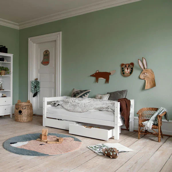 Hoppekids ECO Luxury Toddler Bed, White, Pine, 70x160 cm