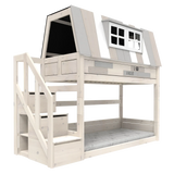LIFETIME Kidsrooms My hangout Low Bunk Bed with Storage Steps