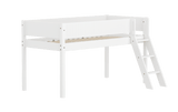 FLEXA Mid Sleeper Bed with slanting ladder, MDF/Solid Pine, 90x200 cm