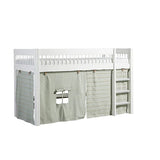 LIFETIME Kidsrooms BREEZE Semi High-Bed with Optional Curtains 