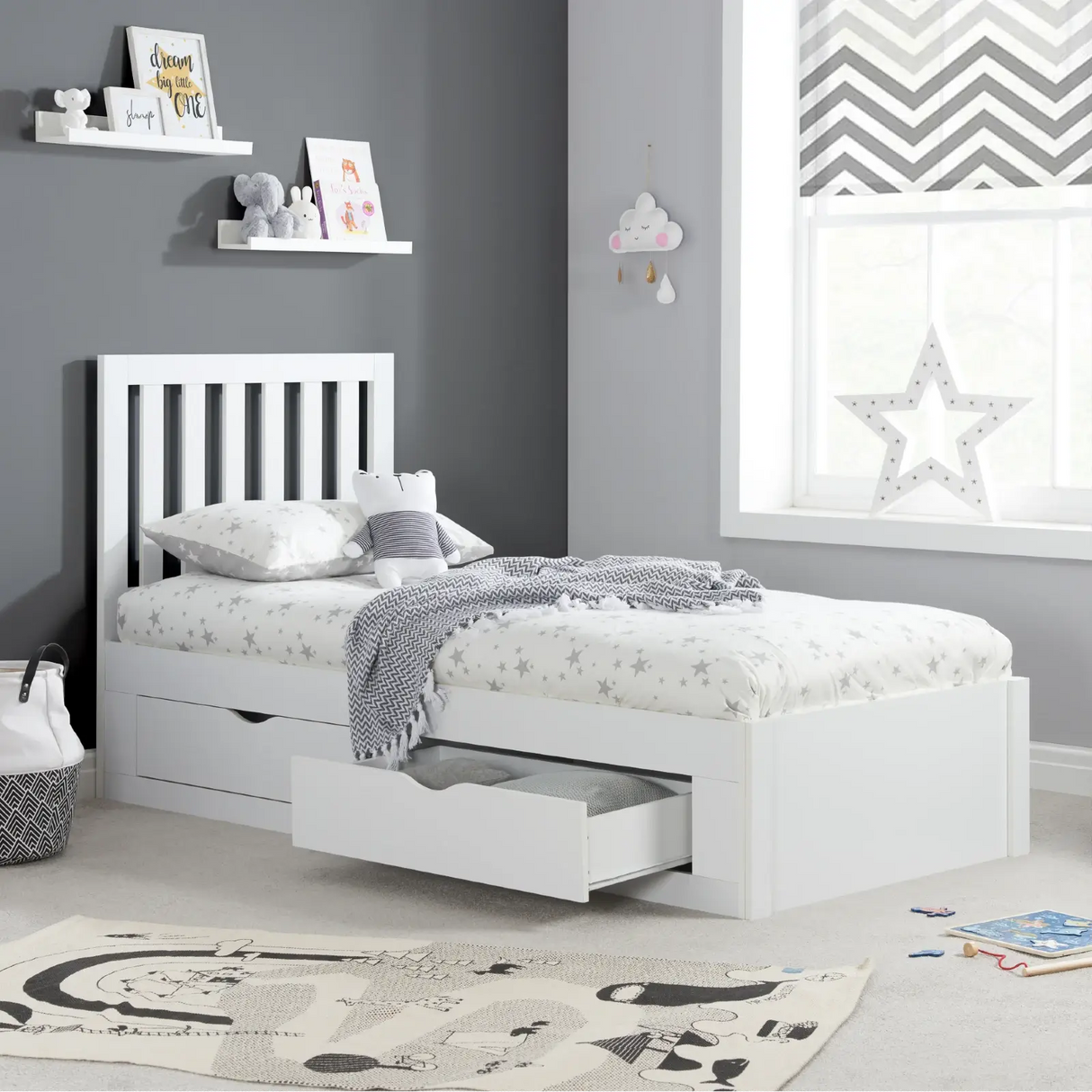 Birlea Appleby Single Bed in White 