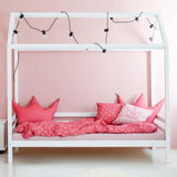 Hoppekids ECO Dream House Bed, White, Pine, 90x200 cm