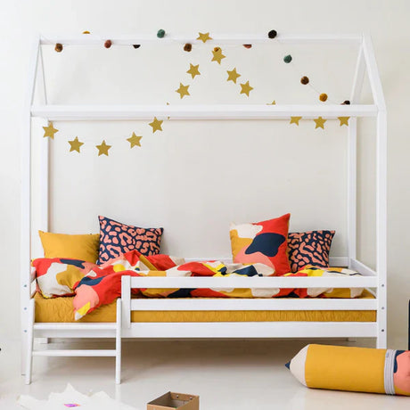 Hoppekids ECO Dream House Bed, White, Pine, 90x200 cm