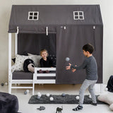 Hoppekids ECO Dream House Bed, White, Pine, 90x200 cm