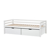 Hoppekids ECO Dream Day Bed with Plus Size Drawers, White, Pine/MDF, 90x200 cm