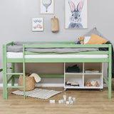 Hoppekids ECO Dream Mid Sleeeper Bed, Pale Rose, Pine, 90x200 cm