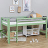 Hoppekids ECO Dream Mid Sleeeper Bed, Pale Rose, Pine, 90x200 cm