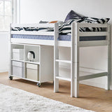 Hoppekids ECO Dream Mid Sleeeper Bed, White, Pine, 70x160 cm