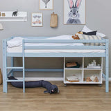 Hoppekids ECO Dream Mid Sleeeper Bed, Pale Rose, Pine, 90x200 cm