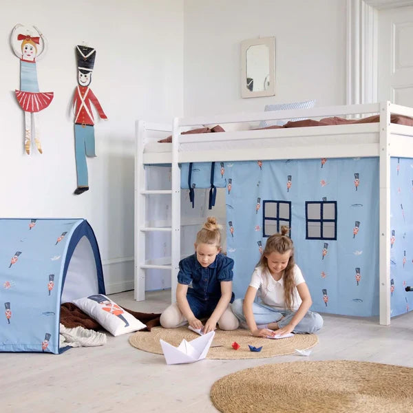 Hoppekids ECO Dream High Sleeper Bed, White, Pine, 90x200 cm