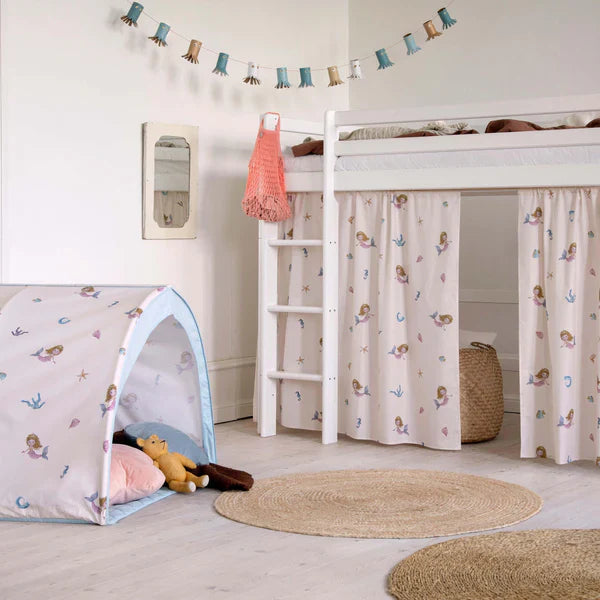 Hoppekids ECO Dream High Sleeper Bed, White, Pine, 90x200 cm