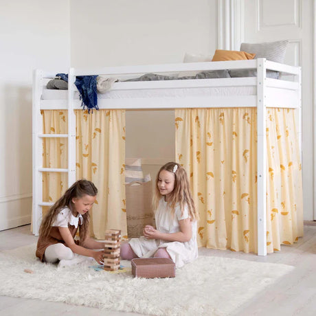 Hoppekids ECO Dream High Sleeper Bed, White, Pine, 90x200 cm