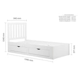 Birlea Appleby Single Bed in White 