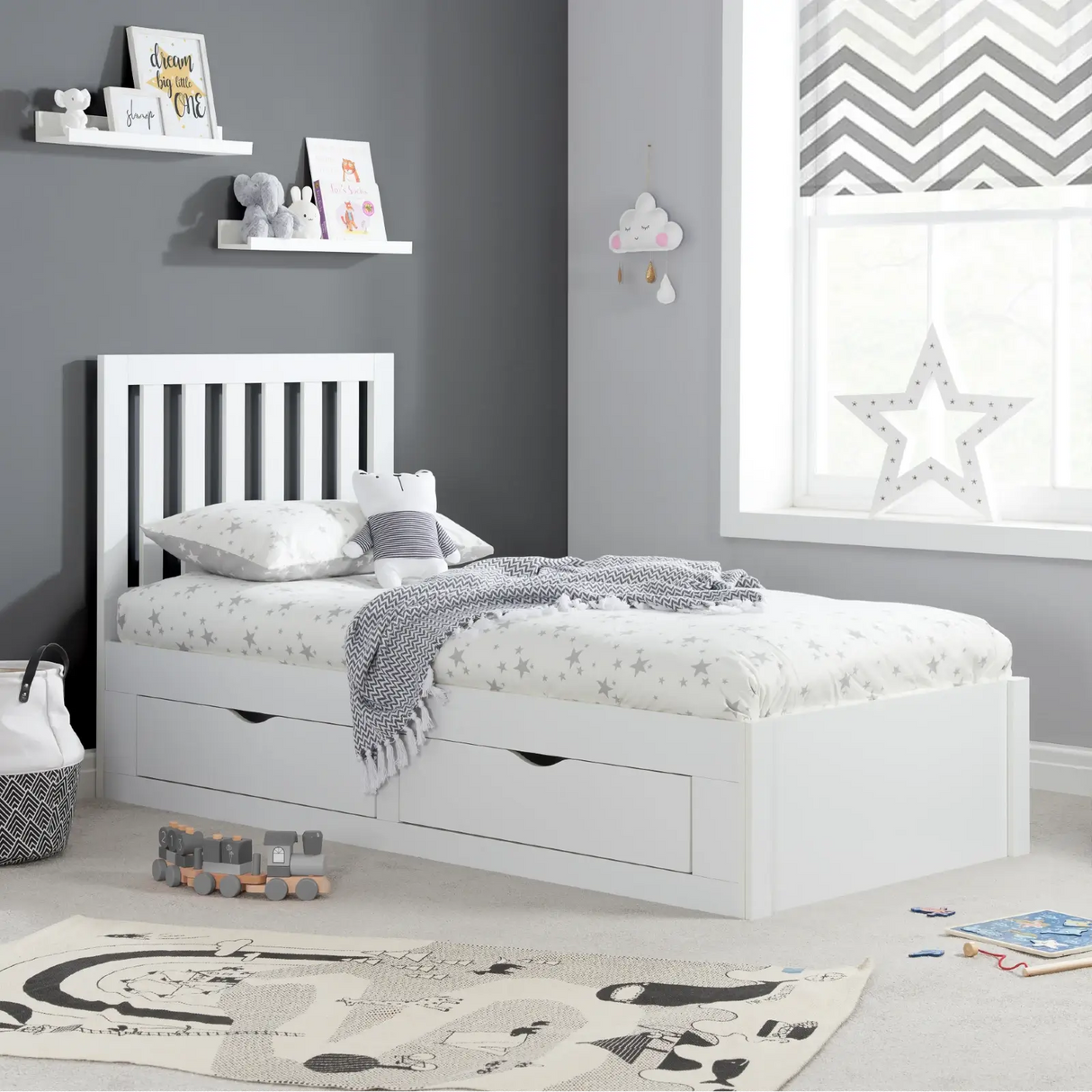 Birlea Appleby Single Bed in White 