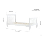 Birlea Belford Single Bed in White 