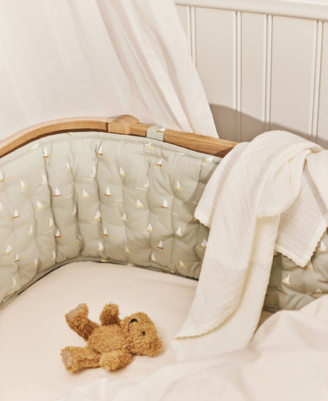 Dear April Nori Cot Bumper, Sailboats