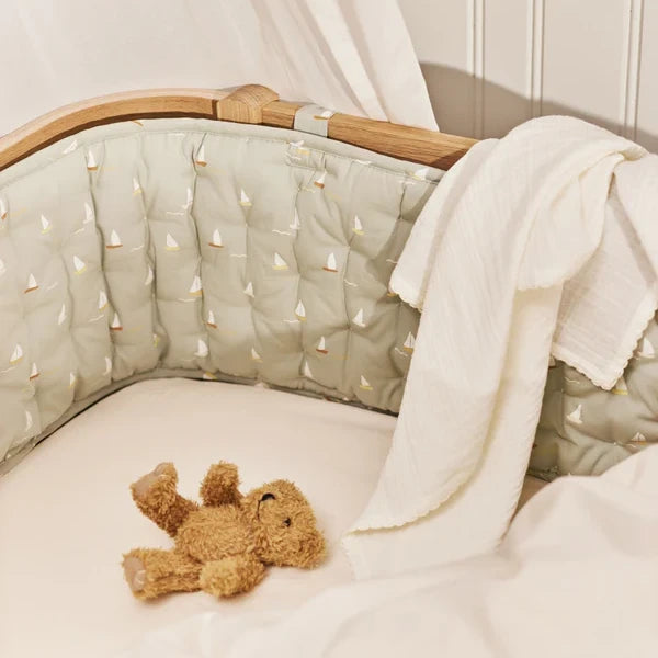 Dear April Nori Cot Bumper, Sailboats