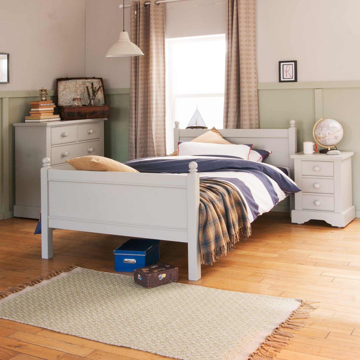 Little Folks Fargo Small Double Bed In Farleigh Grey