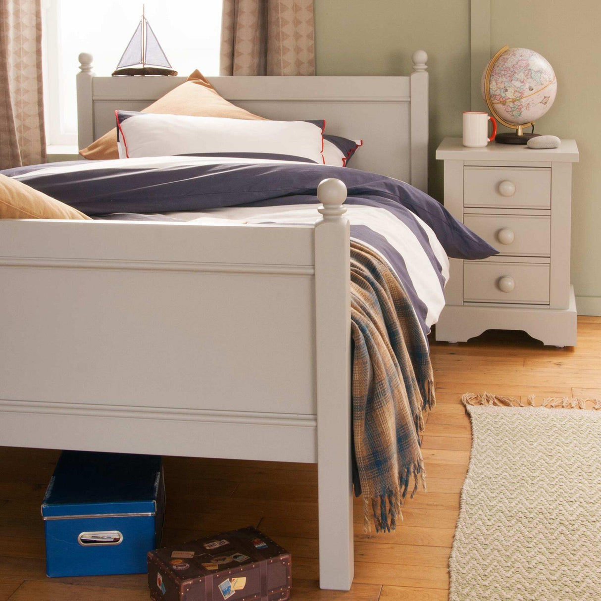 Little Folks Fargo Small Double Bed In Farleigh Grey
