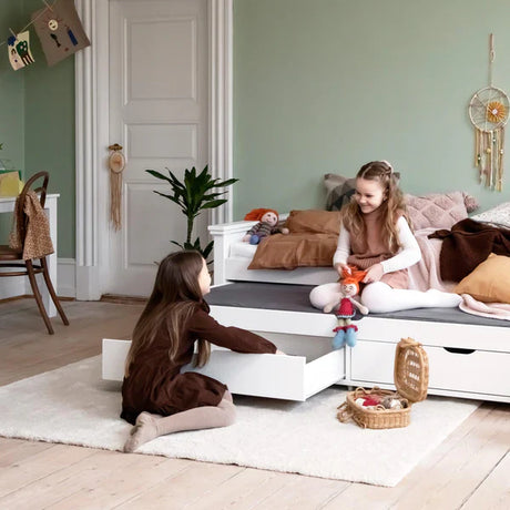 Hoppekids MAJA DELUXE Kids bed, White, Pine, 90x200 cm