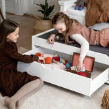 Hoppekids MAJA DELUXE Kids bed, White, Pine, 90x200 cm