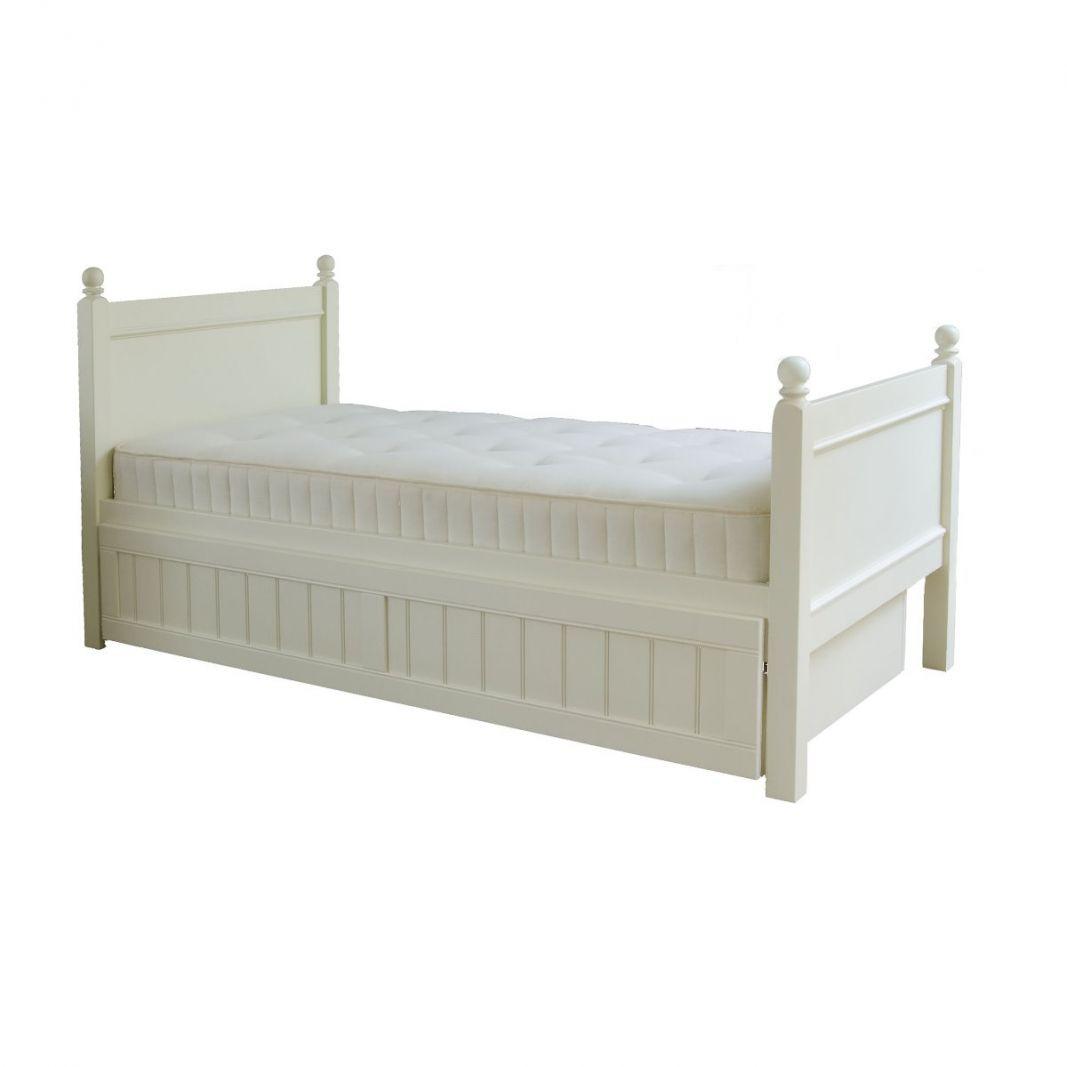 Little Folks Fargo Single Bed with Trundle In Pure White
