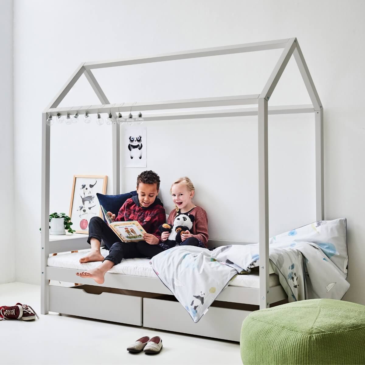 Hoppekids Eco Comfort House Bed - 70 X 160cm 