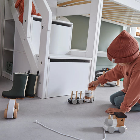 LIFETIME Kidsrooms Mid-Sleeper Bed with Storage Steps