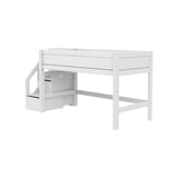LIFETIME Kidsrooms Mid-Sleeper Bed with Storage Steps