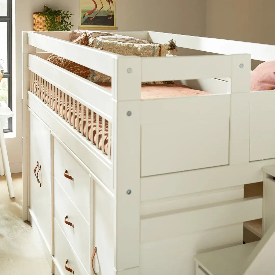 LIFETIME Kidsrooms All in One Semi High Storage Bed 