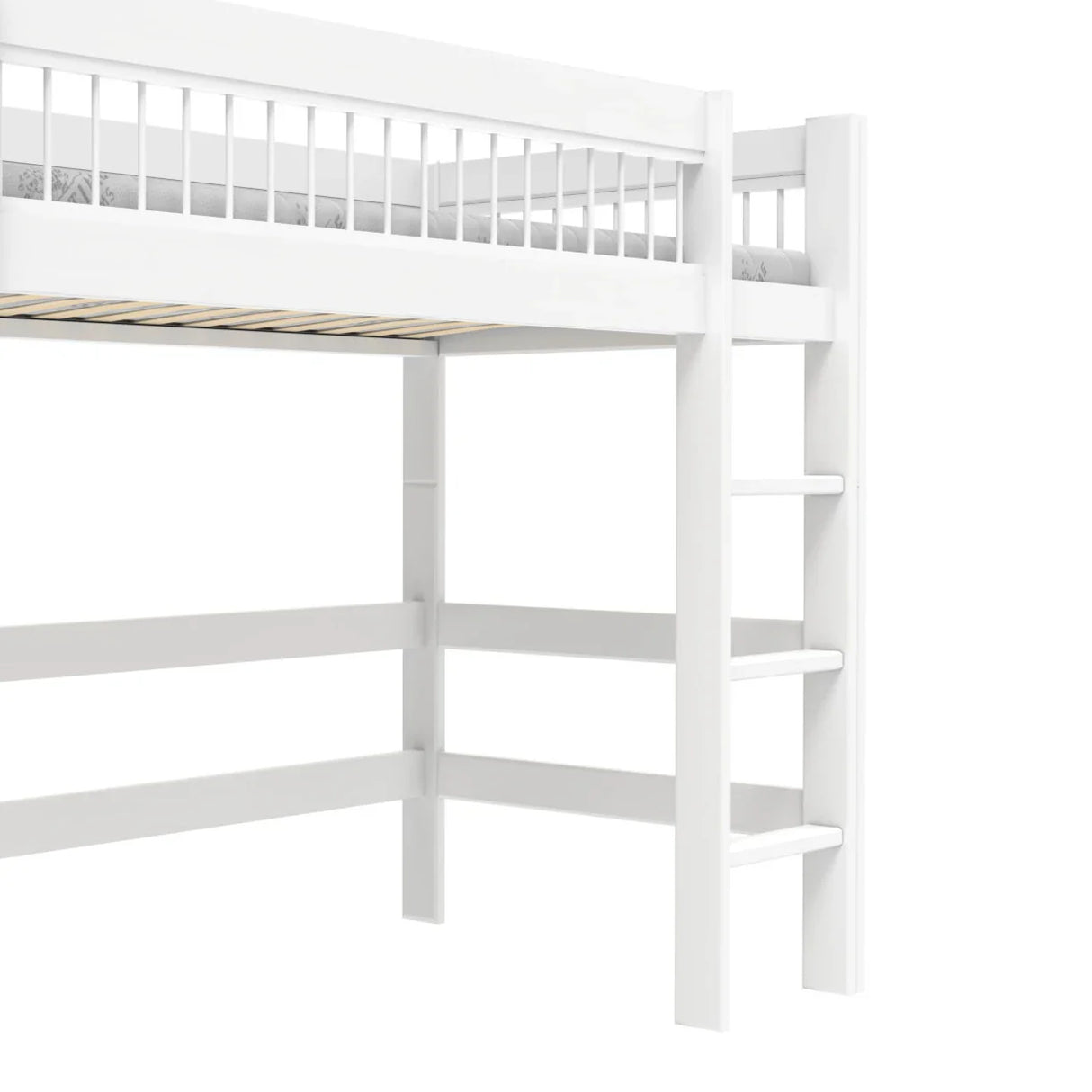 LIFETIME Kidsrooms BREEZE Semi High-Bed with Optional Curtains 