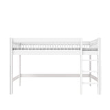 LIFETIME Kidsrooms BREEZE Semi High-Bed with Optional Curtains